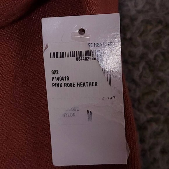 Premise Womens Cardigan Sweater Solid Pink Long Sleeve Open Front Fly‎ Away M - Picture 9 of 9